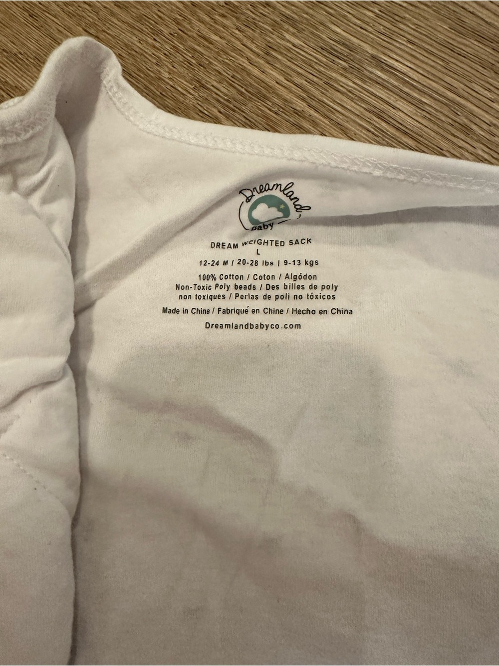 Dreamland Baby White Star Quilted Baby Sleep Sack - Picture 2 of 2